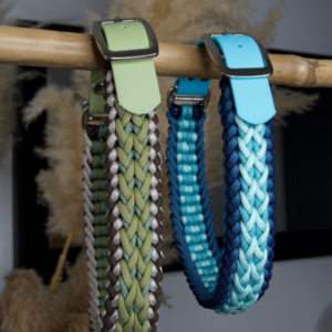 collier chien sur-mesure paracorde biothane fait main