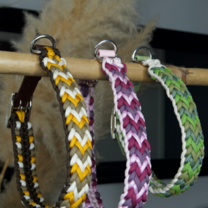 collier chien sur-mesure paracorde biothane fait main