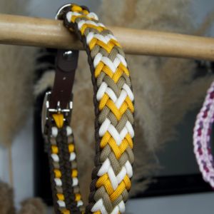 collier chien sur-mesure paracorde biothane fait main