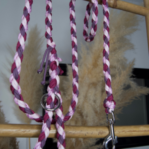 laisse sur-mesure chien paracorde fait main