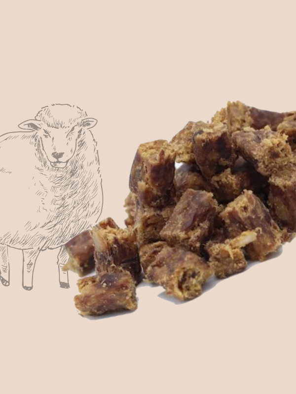 cubes agneau friandises naturelles chien chat hypoallergénique